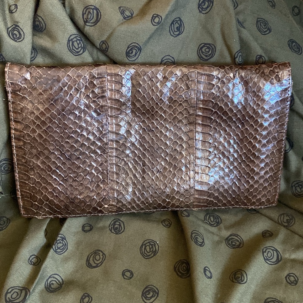 Vintage Python Clutch Bag